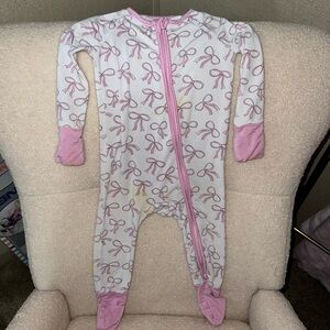 Pink and White Kids One Piece